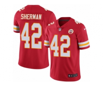 Men's Nike Kansas City Chiefs #42 Anthony Sherman Limited Red Rush NFL Jersey