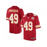 Men's Nike Kansas City Chiefs #49 Daniel Sorensen Limited Red Team Color NFL Jersey