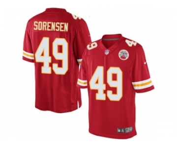 Men's Nike Kansas City Chiefs #49 Daniel Sorensen Limited Red Team Color NFL Jersey