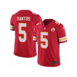 Men's Nike Kansas City Chiefs #5 Cairo Santos Limited Red Rush NFL Jersey