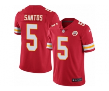 Men's Nike Kansas City Chiefs #5 Cairo Santos Limited Red Rush NFL Jersey