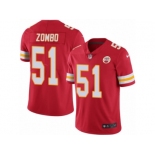 Men's Nike Kansas City Chiefs #51 Frank Zombo Limited Red Rush NFL Jersey