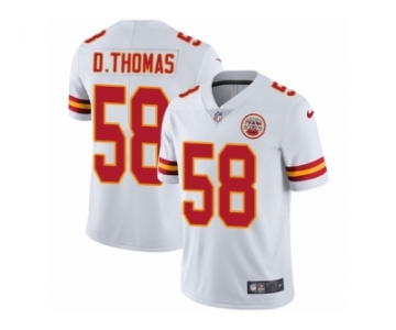 Men's Nike Kansas City Chiefs #58 Derrick Thomas Vapor Untouchable Limited White NFL Jersey