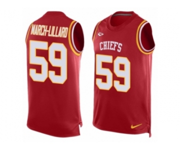 Men's Nike Kansas City Chiefs #59 Justin March-Lillard Limited Red Player Name & Number Tank Top NFL Jersey