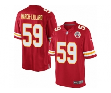 Men's Nike Kansas City Chiefs #59 Justin March-Lillard Limited Red Team Color NFL Jersey