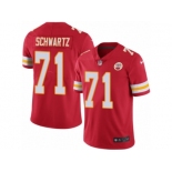 Men's Nike Kansas City Chiefs #71 Mitchell Schwartz Limited Red Rush NFL Jersey