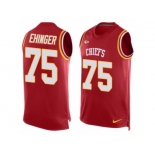 Men's Nike Kansas City Chiefs #75 Parker Ehinger Limited Red Player Name & Number Tank Top NFL Jersey