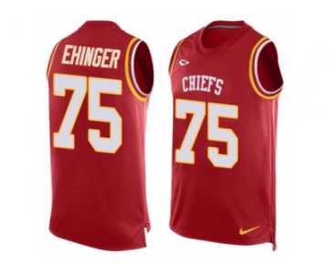 Men's Nike Kansas City Chiefs #75 Parker Ehinger Limited Red Player Name & Number Tank Top NFL Jersey