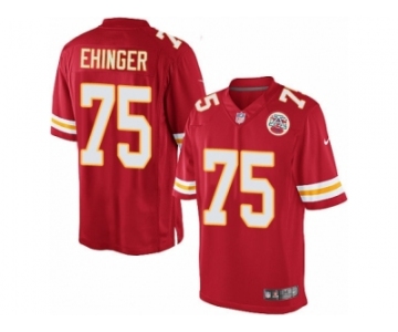 Men's Nike Kansas City Chiefs #75 Parker Ehinger Limited Red Team Color NFL Jersey