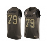 Men's Nike Kansas City Chiefs #79 Parker Ehinger Limited Green Salute to Service Tank Top NFL Jersey