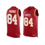 Men's Nike Kansas City Chiefs #84 Demetrius Harris Limited Red Player Name & Number Tank Top NFL Jersey