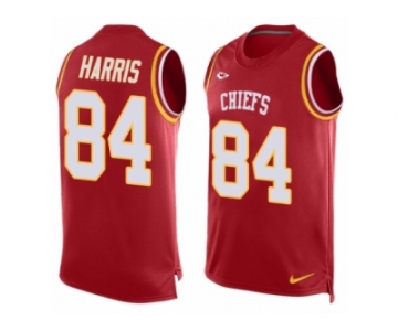 Men's Nike Kansas City Chiefs #84 Demetrius Harris Limited Red Player Name & Number Tank Top NFL Jersey