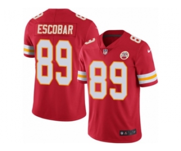 Men's Nike Kansas City Chiefs #89 Gavin Escobar Limited Red Rush NFL Jersey