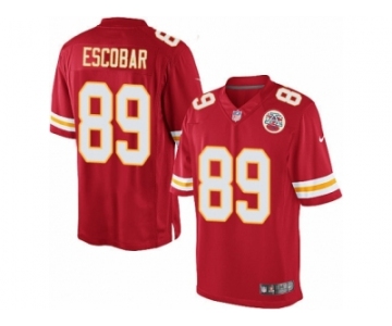 Men's Nike Kansas City Chiefs #89 Gavin Escobar Limited Red Team Color NFL Jersey