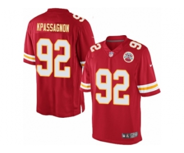 Men's Nike Kansas City Chiefs #92 Tanoh Kpassagnon Limited Red Team Color NFL Jersey