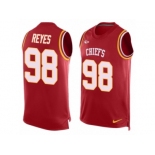 Men's Nike Kansas City Chiefs #98 Kendall Reyes Limited Red Player Name & Number Tank Top NFL Jersey