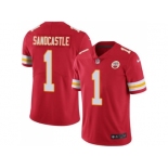 Nike Kansas City Chiefs #1 Leon Sandcastle Red Men's Stitched NFL Limited Rush Jersey