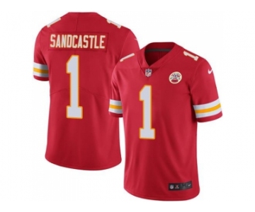 Nike Kansas City Chiefs #1 Leon Sandcastle Red Men's Stitched NFL Limited Rush Jersey