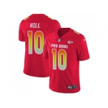 Nike Kansas City Chiefs #10 Tyreek Hill Red Men Stitched NFL Limited AFC 2018 Pro Bowl Jersey