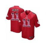 Nike Kansas City Chiefs #11 Alex Smith Red Team Color Men's Stitched NFL Limited Strobe Jersey