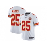 Nike Kansas City Chiefs #25 Armani Watts White Men Stitched NFL Vapor Untouchable Limited Jersey