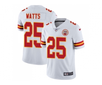 Nike Kansas City Chiefs #25 Armani Watts White Men Stitched NFL Vapor Untouchable Limited Jersey