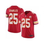 Nike Kansas City Chiefs #25 Jamaal Charles Red Men's Stitched NFL Limited Rush Jersey