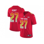 Nike Kansas City Chiefs #27 Kareem Hunt Red Men Stitched NFL Limited AFC 2018 Pro Bowl Jersey