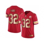 Nike Kansas City Chiefs #32 Spencer Ware Red Men's Stitched NFL Limited Gold Rush Jersey