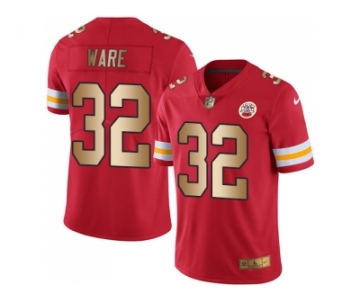 Nike Kansas City Chiefs #32 Spencer Ware Red Men's Stitched NFL Limited Gold Rush Jersey