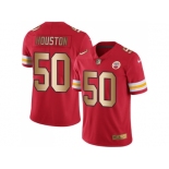 Nike Kansas City Chiefs #50 Justin Houston Red Men's Stitched NFL Limited Gold Rush Jersey