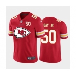 Nike Kansas City Chiefs #50 Willie Gay Jr. Red Team Big Logo Number Vapor Untouchable Limited Jersey