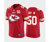 Nike Kansas City Chiefs #50 Willie Gay Jr. Red Team Big Logo Number Vapor Untouchable Limited Jersey