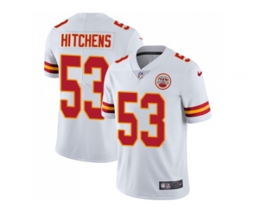 Nike Kansas City Chiefs #53 Anthony Hitchens White Men Stitched NFL Vapor Untouchable Limited Jersey