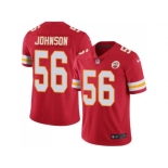 Nike Kansas City Chiefs #56 Derrick Johnson Red Men's Stitched NFL Limited Rush Jersey