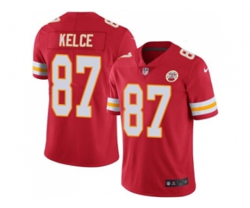 Nike Kansas City Chiefs #87 Travis Kelce Red Men's Stitched NFL Limited Rush Jersey