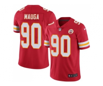 Nike Kansas City Chiefs #90 Josh Mauga Red Men's Stitched NFL Limited Rush Jersey