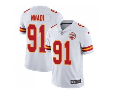 Nike Kansas City Chiefs #91 Derrick Nnadi White Men Stitched NFL Vapor Untouchable Limited Jersey