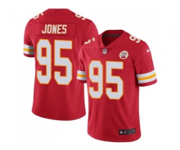 Nike Kansas City Chiefs #95 Chris Jones Red Men's Stitched NFL Limited Rush Jersey