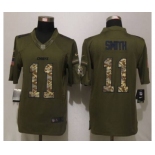 nike nfl jerseys kansas city chiefs #11 smith army green[nike Limited Salute To Service]