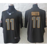 nike nfl jerseys kansas city chiefs #11 smith black[nike impact limited]