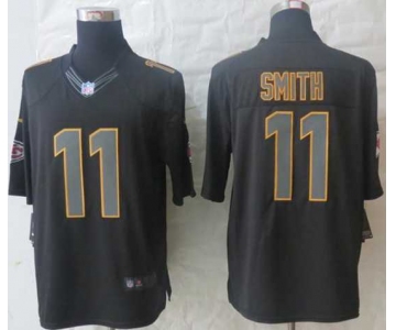 nike nfl jerseys kansas city chiefs #11 smith black[nike impact limited]