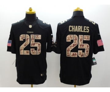 nike nfl jerseys kansas city chiefs #25 charles black[salute to service limited]