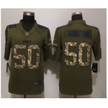 nike nfl jerseys kansas city chiefs #50 houston army green[nike Limited Salute To Service][houston]