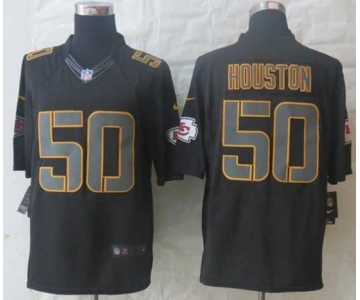 nike nfl jerseys kansas city chiefs #50 houston black[nike impact limited][houston]