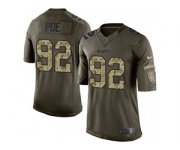 nike nfl jerseys kansas city chiefs #92 poe army green[nike Limited Salute To Service]