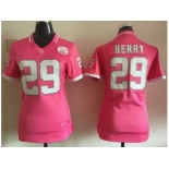 2015 Women Nike Kansas City Chiefs #29 Eric Berry Pink jerseys