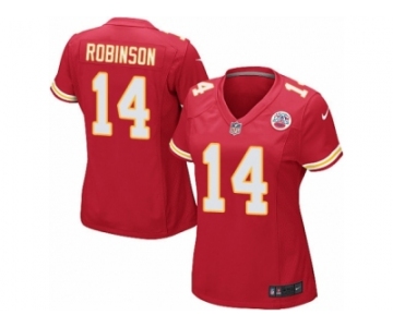 Women Nike Kansas City Chiefs #14 Demarcus Robinson Game Red Team Color NFL Jersey