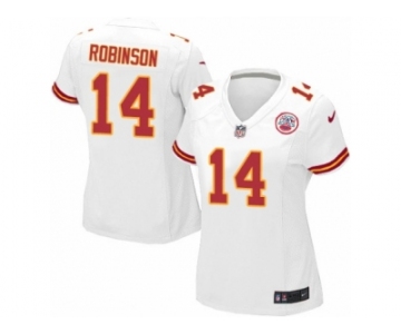 Women Nike Kansas City Chiefs #14 Demarcus Robinson Game White NFL Jersey