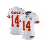 Women Nike Kansas City Chiefs #14 Demarcus Robinson White Vapor Untouchable Limited Player NFL Jersey